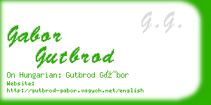 gabor gutbrod business card